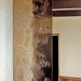 Cast Glass Torrey Pine for Beach Hotel in Carlsbad, California