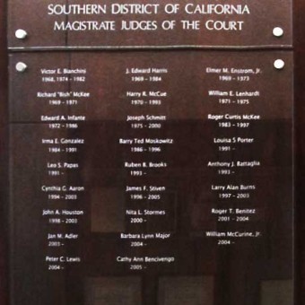 Info Board for Federal Court House