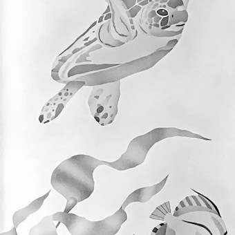 Etched glass sidelight for installation in the entryway of a home in Laguna Beach, California