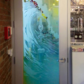 Entryway Side Door for Pizza Port Restaurant