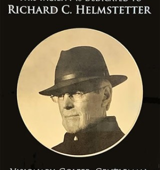 etched glass plaque commemorative plaque at “The Bridges Golf Center” at The Bridges Country Club.  The plaques is to commemorate  Richard C. Helmstetter of Callaway Golf fame