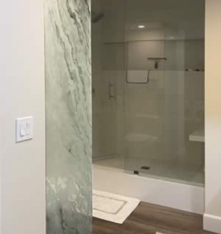 etched glass bathroom wall divider